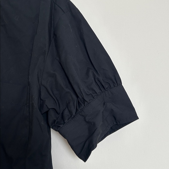 Banana Republic Black Short Sleeve Button Up Shirt Dress - Picture 3 of 11